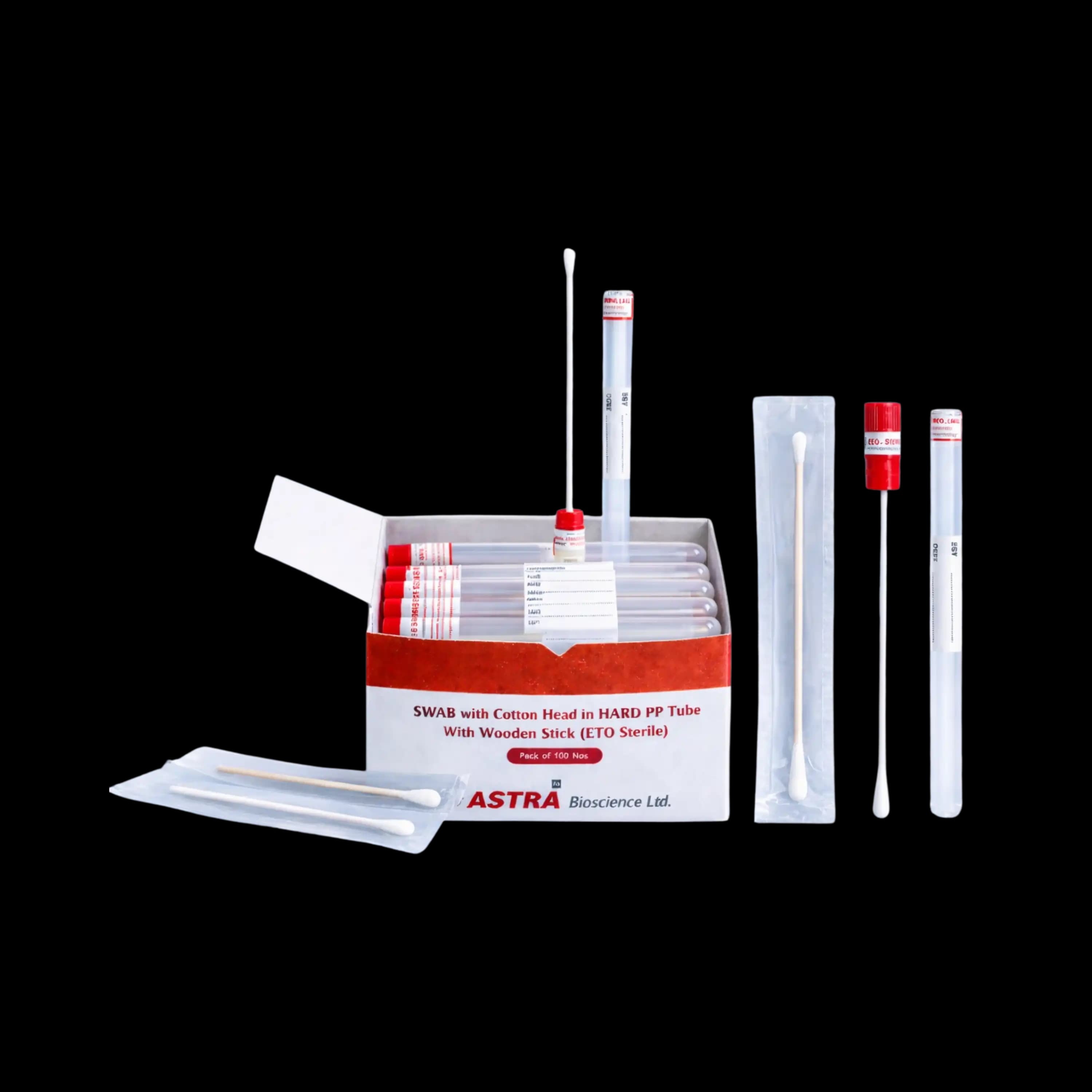 Swab Stick & Swab in hard PP tubes